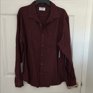 Old Navy Men's Deep Red Casual Shirt